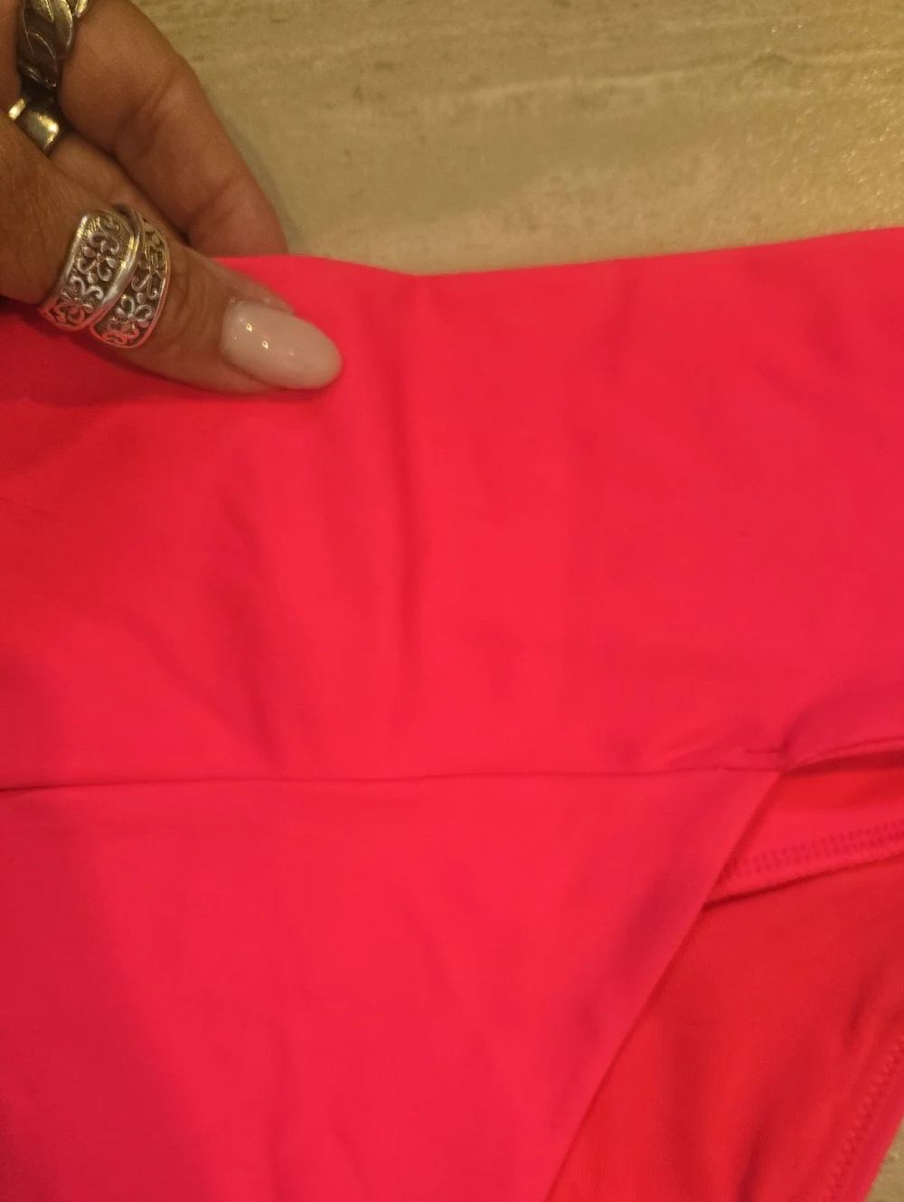 New Aerie Hot Pink High Cut Cheeky Bikini Bottoms